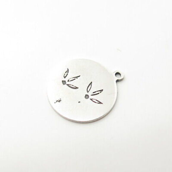 925 Sterling Silver USA Two In Town Bird's Feet Charm Pendant - Picture 5 of 8